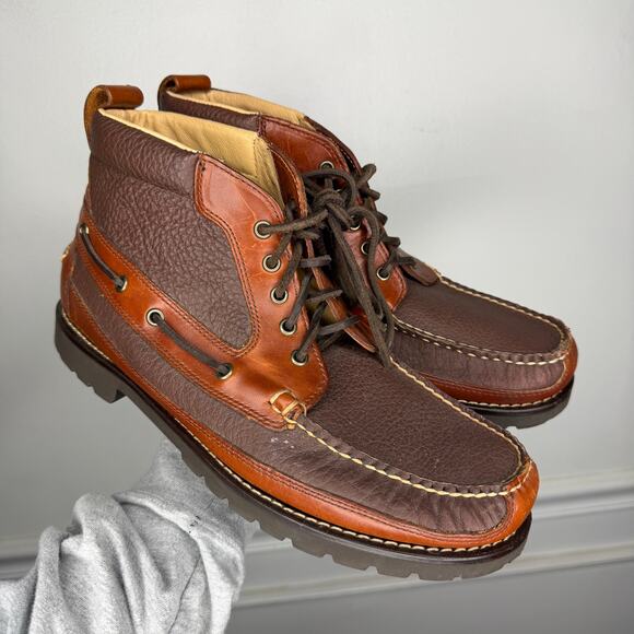 Vintage L.L.Bean Allagash Handsewn Chukka Boots Mens 12 D main image 6